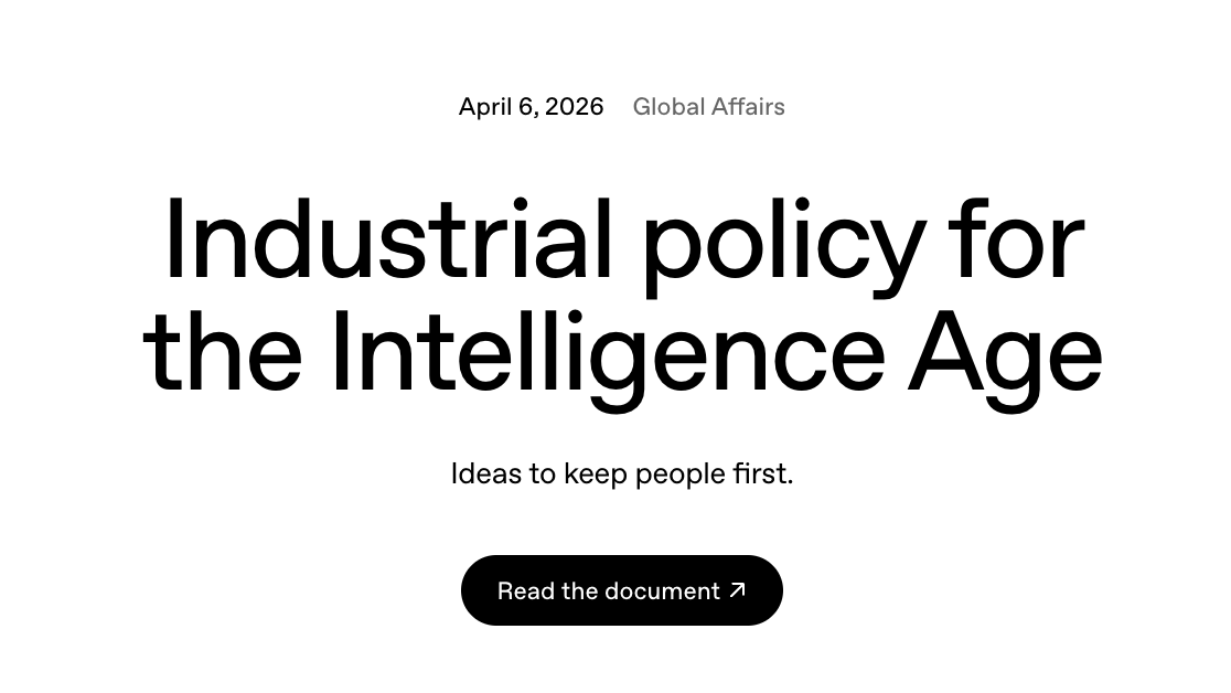 OpenAI Industrial Policy